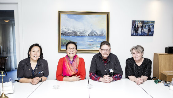Kista Kuitse, Johanne Willing Petersen, Henrik Sand og Marianne Frydling Petersen